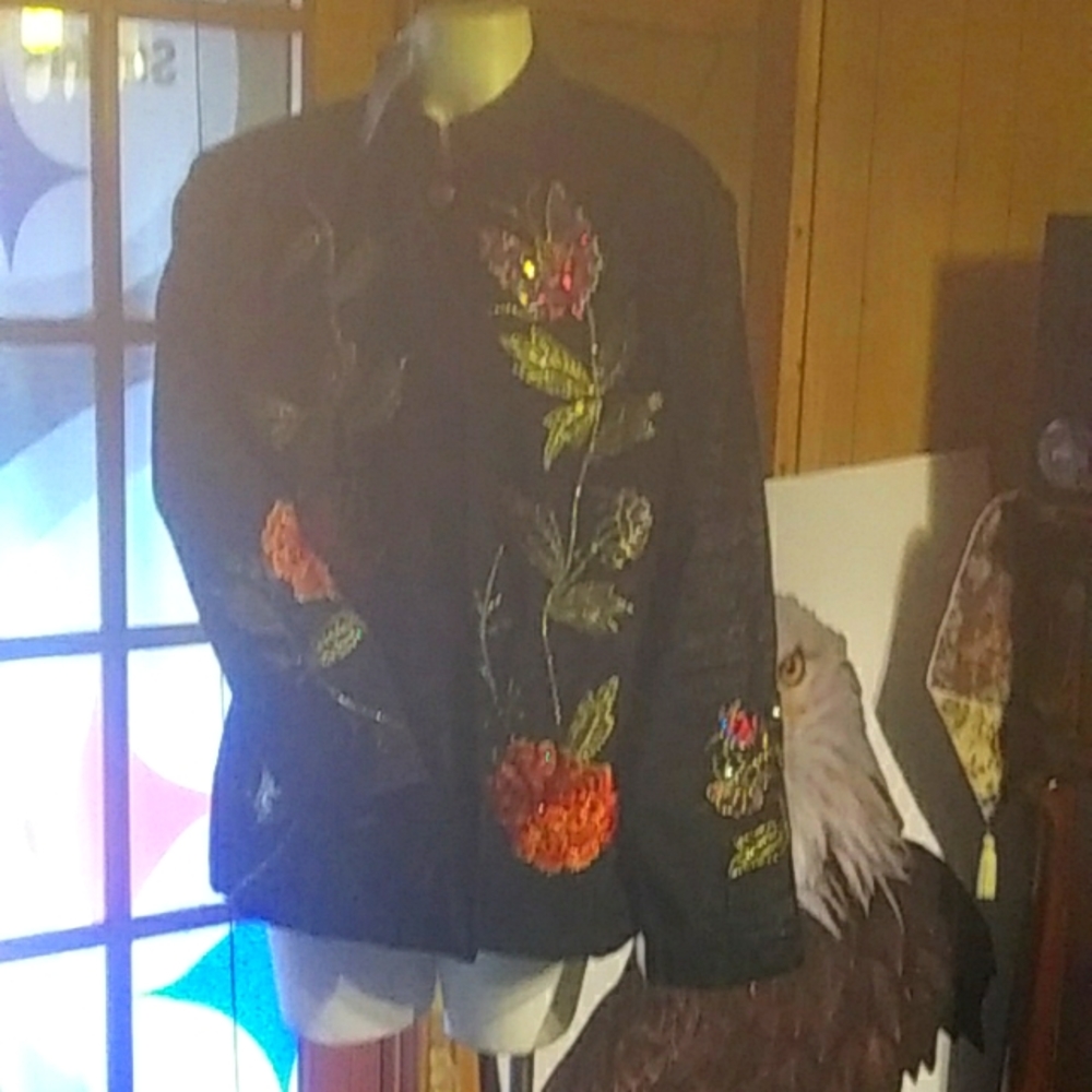 A beautiful embroidered jacket.